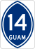 Guam Highway 14 marker