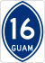 Guam Highway 16 marker