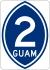 Guam Highway 2 marker