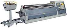 CNC plate bending roll machine by HACO.