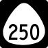 Route 250 marker