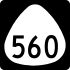 Route 560 marker