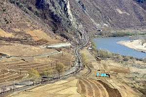 View of the Hambuk Line near Kanp'yŏng