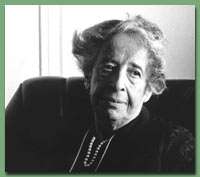Photo of Hannah Arendt in 1975