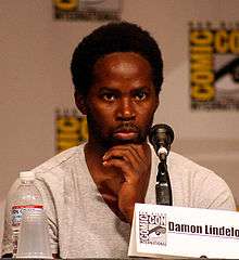 Perrineau during Lost&#39;s slot at Comic-Con 2007.