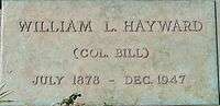 William L. Hayward Gravestone at Rest-Haven