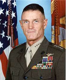 A color image of Richard Hearney, a white male in his Marine Corps dress uniform