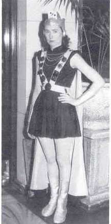 Norma Kathleen Hemming in costume, 1956