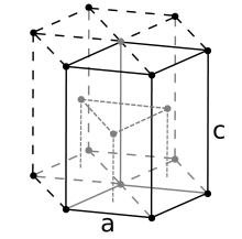 Hexagonal close packed crystal structure for technetium