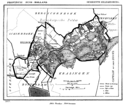 Map of Hillegersberg in 1867