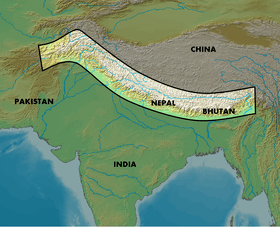 Bio-geographical representation of himalayas.
