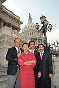 Nydia Velázquez with Members of the Hispanic Caucus