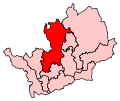 A fairly large constituency, stretching from the centre of the county northwards.