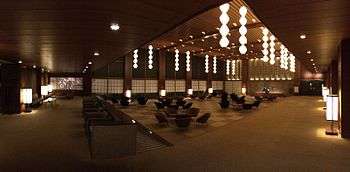 Lobby of the Hotel Okura before its demolition, August 2015