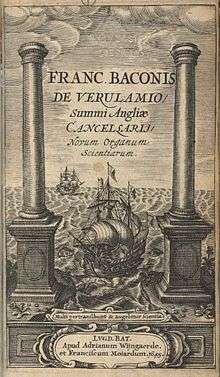 The title page illustration of Instauratio magna