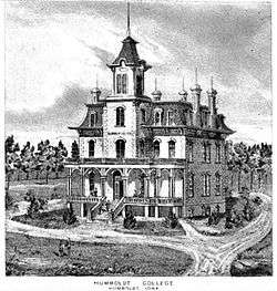 Humboldt College c.1895
