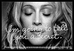 Greyscale image of Madonna with her eyes closed and the film name on top of her image