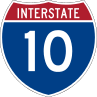 Interstate 10 route marker