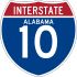 Interstate 10 marker