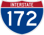 Interstate 172 marker