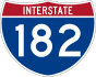 Interstate 182 marker
