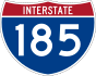 Interstate 185 marker