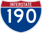 Interstate 190 marker