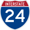 Interstate 24 marker