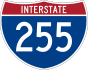 Interstate 255 marker