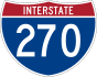 Interstate 270 marker