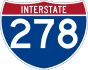 Interstate 278 marker