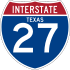 Interstate 27 marker