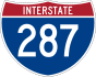 Interstate 287 marker
