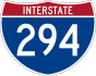 Interstate 294 marker