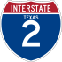 Interstate 2 marker