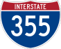 Interstate 355 marker