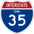 Interstate 35 marker