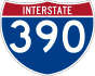 Interstate 390 marker