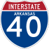 Interstate 40 marker