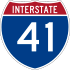 Interstate 41 marker
