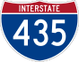 Interstate 435 marker