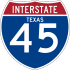 Interstate 45 marker