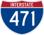 Interstate 471 marker