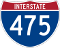 Interstate 475 marker