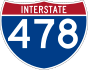 Interstate 478 marker