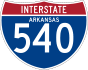 Interstate 540 marker
