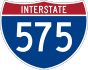 Interstate 575 marker