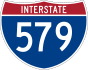 Interstate 579 marker