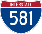 Interstate 581 marker