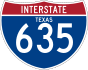 Interstate 635 marker